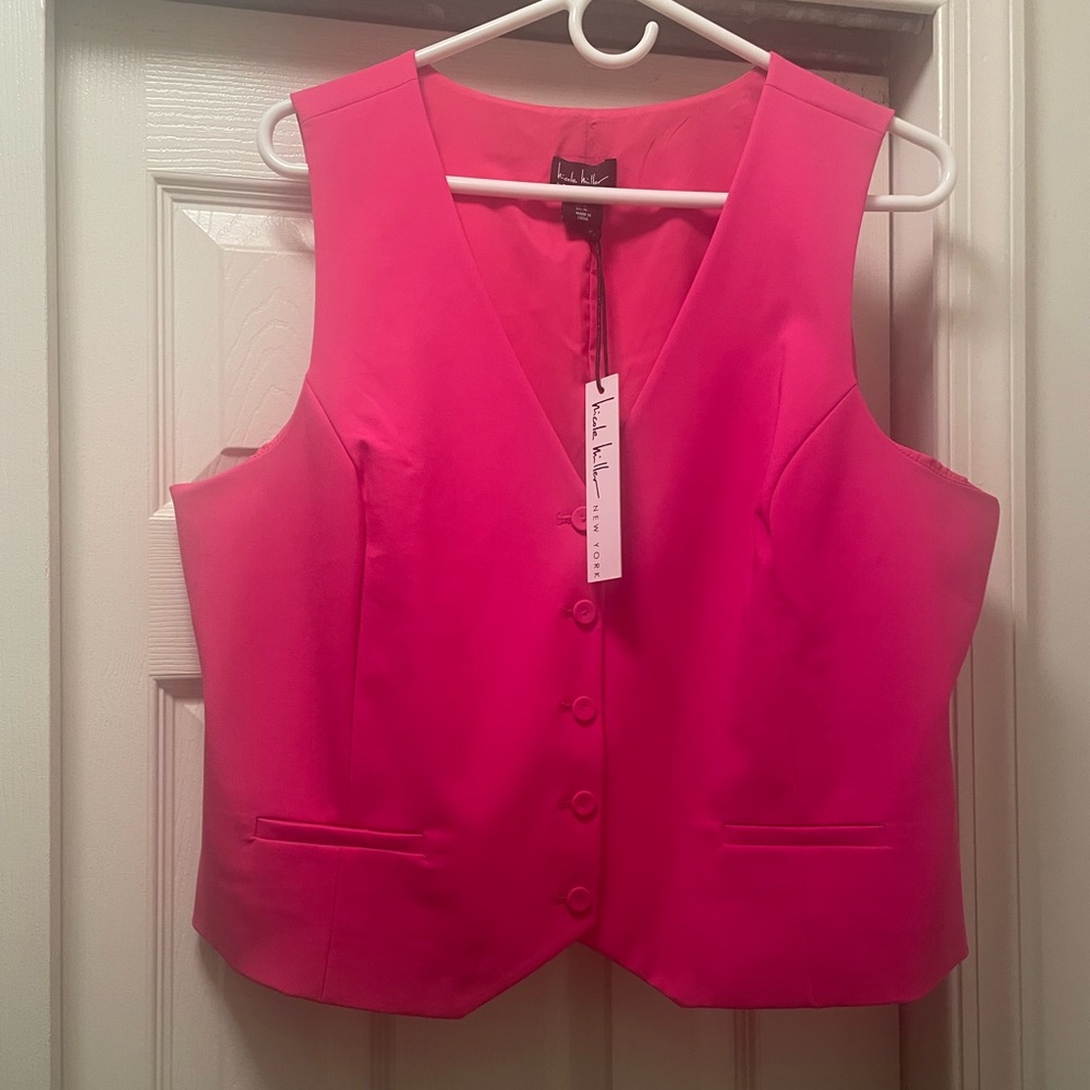 Nicole Miller Fuchsia Vest
